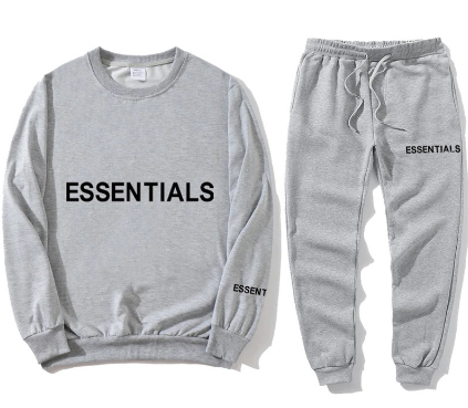 Essentials Logo Grey Printed Sweatshirt & Sweatpant
